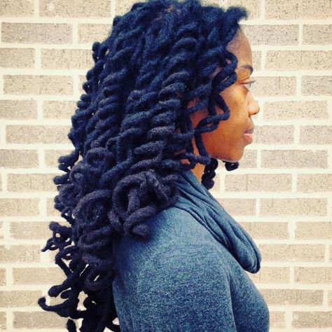 Long Curly Dreadlocks Long Loc Styles Women, Women Dreads, Locks Hairstyle, Healthy Locs, Nubian Locs, Colored Locs, Curly Dreadlocks, Curly Locs, Natural Locs