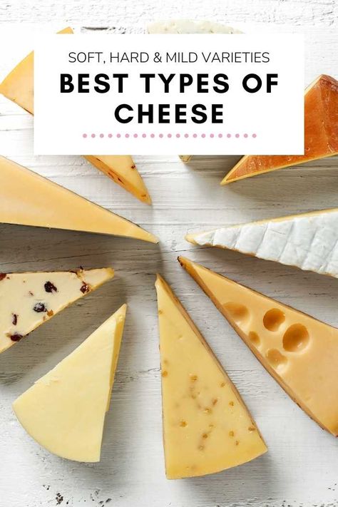 The best cheeses from around the world. From mild cheddar to soft camembert, discover everything you need to know with our cheese guide. What Cheese To Use On A Charcuterie Board, Different Cheeses For Cheese Board, How To Prepare Brie Cheese, Types Of Cheese For Cheese Board, How To Serve Brie Cheese On A Charcuterie Board, Cheese Guide, Cheese Types, Dairy Recipes, Block Of Cheese