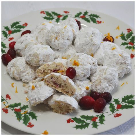 Cranberry Orange Snowballs, Snowball Recipe, Cod Recipes Healthy, Basic Dough Recipe, Snowballs Recipe, Food For The Gods, Burger Side Dishes, Elegant Cookies, Baked Cod Recipes