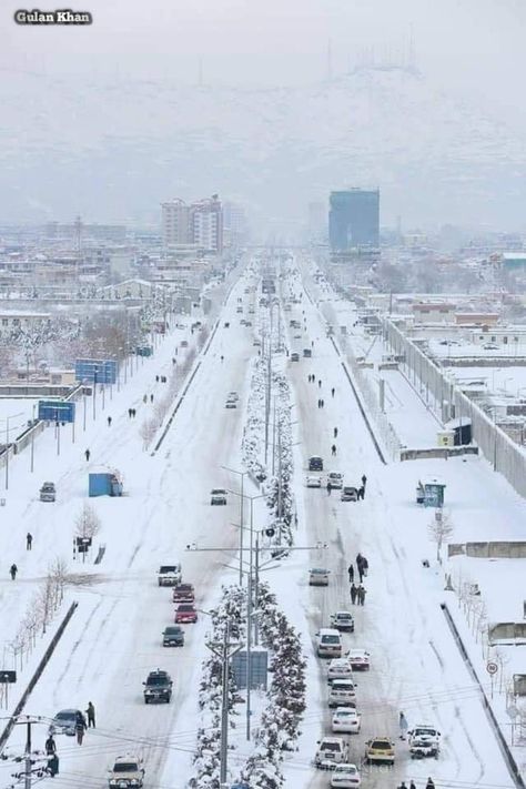 Snow view of Kabul, Afghanistan Afghanistan Landscape, Snow View, Kabul Afghanistan, Game Logo Design, Marvel Superhero Posters, Flower Therapy, World Cultures, Beautiful Nature Pictures, Marvel Superheroes