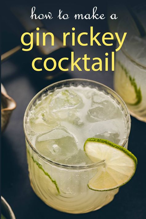 This Gin Rickey recipe masterfully combines the botanical notes of gin with the tartness of fresh lime, topped off with the effervescence of club soda. A testament to the enduring appeal of classic mixology, offering a simple yet sophisticated drink that's effortlessly crafted and enjoyed. Club Soda Drinks, Gin Rickey Recipe, Rickey Cocktail, Soda Cocktails, Gin Rickey, Cocktail Food, Best Summer Cocktails, Easy Summer Cocktails, Summer Food Party