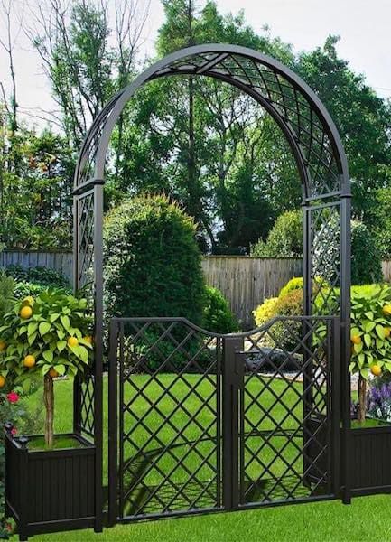 Manufacturer of luxurious metal garden structures for discerning customers Garden Archway Ideas, Archway Ideas, Rose Arch, Garden Archway, Metal Garden Gates, Garden Arch Trellis, Iron Rose, Pinterest Garden, Garden Arbor