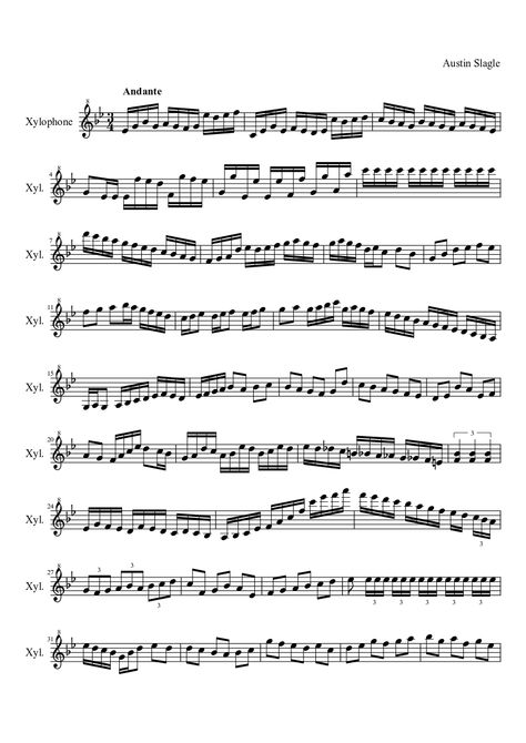 Xylophone Solo 1 | MuseScore Glockenspiel Music, Marimba Music, Silver Bells, Free Sheet Music, Music Stuff, Percussion, Sheet Music, See More, Entertainment