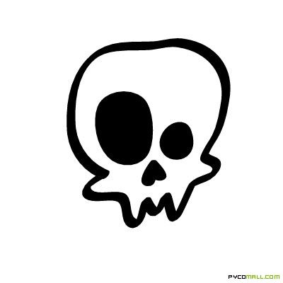 Cartoon Skull Drawing, Skull Drawing Simple, Punk Doodles, Skull Doodle, Easy Skull Drawings, Skull Images, Skull Cartoon, Skull Y2k, Skull Icon