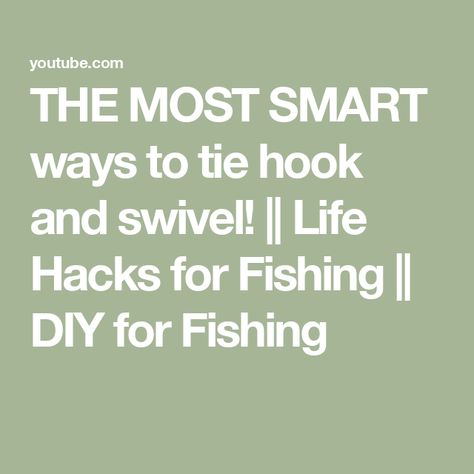 THE MOST SMART ways to tie hook and swivel! || Life Hacks for Fishing || DIY for Fishing Fried Jalapeños, Diy Fishing Lures, Fishing Hacks, Diy Fishing, Fishing Diy, Fishing Knots, Fresh Fish, Hacks Diy, Fishing Accessories