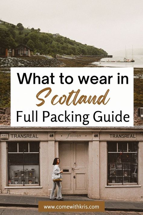 In this blog post you will find all of the best things to wear in Scotland; this is my full Scotland Packing Guide. Edinburgh October Outfit, Scotland Style Summer, Best Shoes To Wear In Scotland, Edinburgh Fashion Fall, Travel To Scotland Packing Lists, November In Scotland, Scotland Carry On Packing, Edinburgh Style Fashion, Traveling To Scotland Outfits