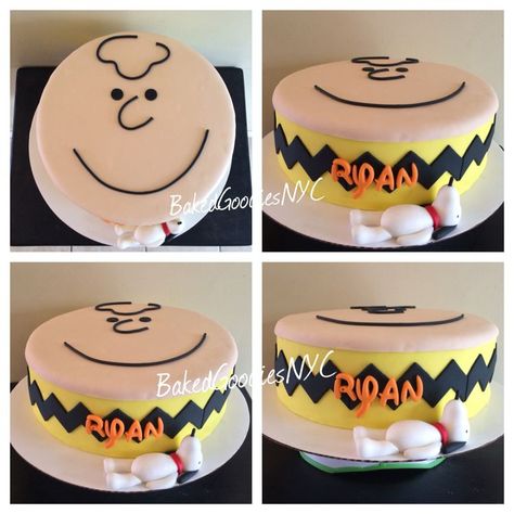 Peanuts Birthday Cake, Charlie Brown Cake, Charlie Brown Birthday, Brown Cake, Peanuts Birthday, Specialty Cake, Cupcake Icing, Pineapple Upside, Pineapple Upside Down