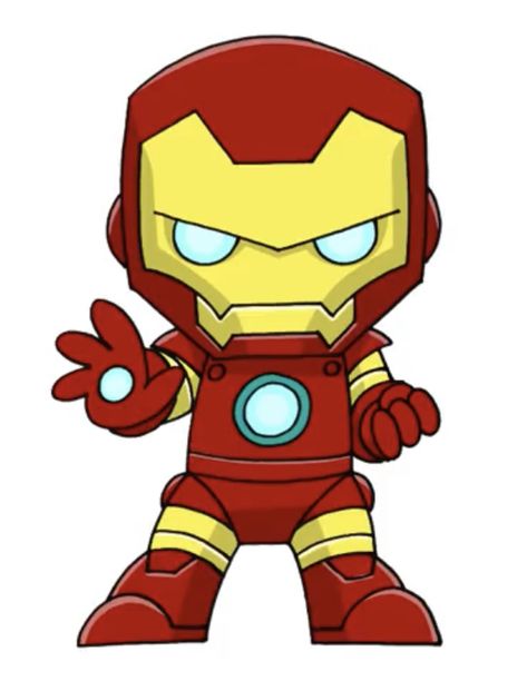 Chibi Marvel Characters, Iron Man Dibujo, Marvel Cartoon Drawings, Cartoon Iron Man, Iron Man Drawing, Iron Man Cartoon, Superman Birthday, Chibi Marvel, Baby Avengers