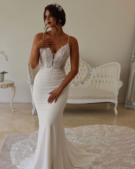 Kitty Chen Wedding Dresses, Kitty Chen Wedding Dress, Kitty Chen, Spaghetti Strap Wedding Dress, Dress Alterations, Sheath Wedding Dress, Fashion Inspo Outfits, Spaghetti Strap, Fashion Inspo