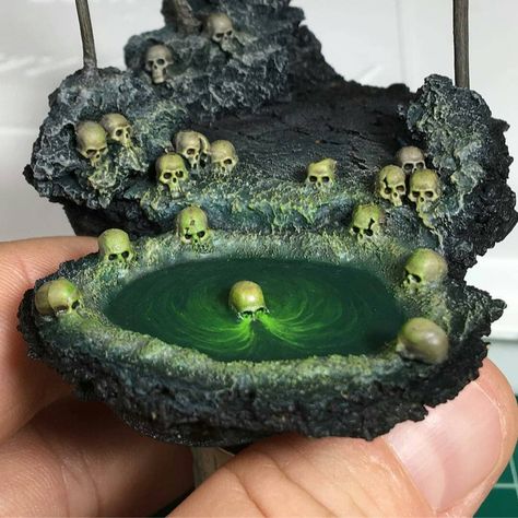 Dnd Miniatures Diy, D&d Miniatures Diy, Dnd Diorama, Basing Miniatures, Miniature Basing, D&d Diorama, Fantasy Diorama, Dnd Scatter Terrain, Warhammer Board 40k Terrain