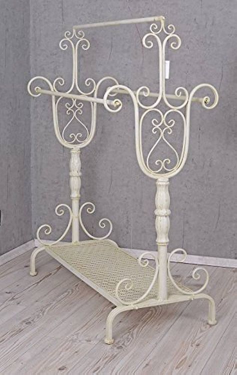 Shabby Chic Towels, Beach Cottage Bathroom, Standing Towel Rack, Wrought Iron Plant Stands, Children Furniture, Styl Shabby Chic, Future Room, Color Schemes Colour Palettes, Clothes Stand