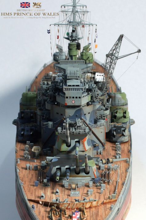 Floating Fortress, World Of Warships Wallpaper, Hms Prince Of Wales, Coast Guard Boats, Model Boats Building, Us Battleships, Model Warships, Model Diorama, Scale Model Ships