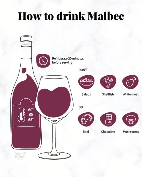 Learn everything Malbec on our Malbec Wine Guide where we talk history, taste profile, pairings and more! Malbec Wine Pairing Food, Wine Learning, Chocolate Mushrooms, Malbec Wine, Wine Facts, Easy Summer Cocktails, Wine Knowledge, Food Pairing, Dry Red Wine