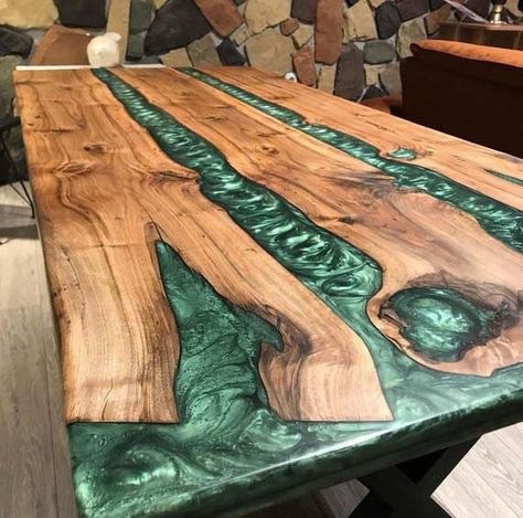 Custom Size To Order This is a Epoxy Resin Gaming or Trading Desk made with Walnut which is beautified with colored pigment .The resin river table is brand new and the contemporary design would be a unique addition to your home. With its perfect combination of style and function this piece of furniture is sure to be the star of any room. This modern table will also make for an awesome gift for your friends or relatives. Each one is created with high quality resin and individually handcrafted. Re Kitchen Slab, Wood Resin Table, Resin River Table, Trading Desk, Epoxy Table Top, Personalized Home Decor, Epoxy Resin Table, River Table, Kitchen Dining Tables