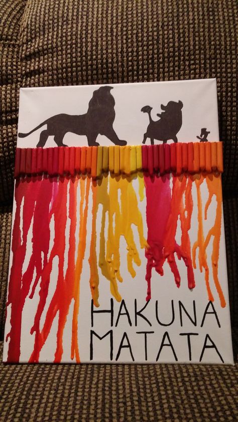 DIY Lion King Crayon Art Lion King Crafts, Lion King Room, Lion King Nursery, Lion King Birthday Party Ideas, Elizabeth Arden Green Tea, Lion King Musical, Lion King Party, Lion King Baby Shower, Honey Drops