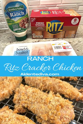 Ritz Chicken Tenders, Muffin Tin Chicken Pot Pie, Ranch Dressing Chicken, Ranch Crackers, Ritz Chicken, Ritz Cracker Recipes, Ritz Cracker Chicken, Cracker Chicken, Whole Wheat Crackers