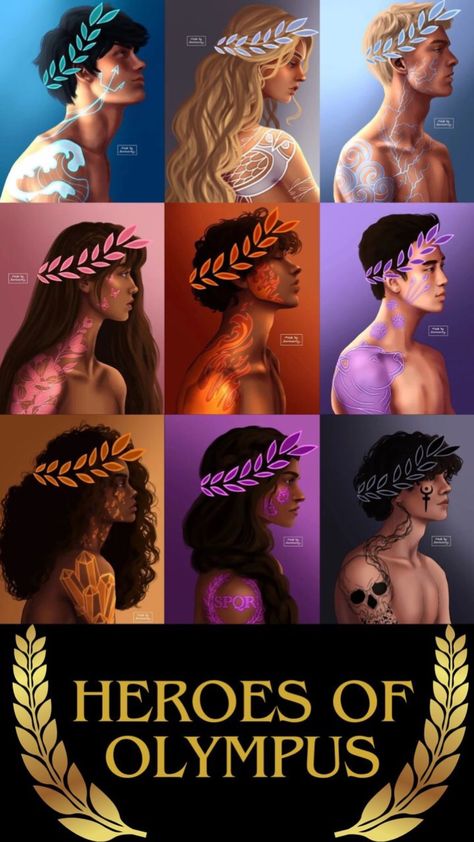 Percy Jackson And The Olympians Poster, Hero’s Of Olympus Fan Art, Pjo Characters As Gods, Percy Jackson As A God Fanart, Percy Jackson The Seven Fanart, Héros Of Olympus Fanart, Hero’s Of Olympus Fanart, The Heroes Of Olympus Fan Art, Hot Percy Jackson