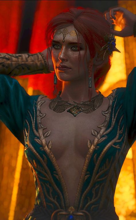 Triss Merigold Witcher 3, Witcher Triss, The Witcher Wild Hunt, Triss Merigold, The Witcher Geralt, Witcher Art, Yennefer Of Vengerberg, Witcher 3 Wild Hunt, Witcher 3