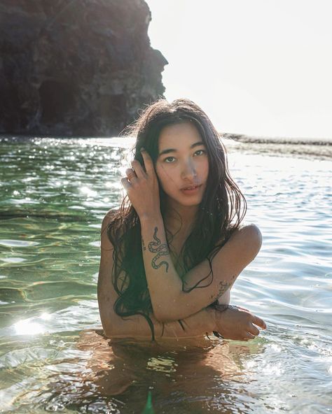 Hitomi Mochizuki on Instagram: “I want to unfold I want a part of me to be carried away with everyone  I want to give myself  I am a frequency, connect with my spirit and…” Hitomi Mochizuki, Spiritual Photos, Beach Poses By Yourself, Sacred Feminine, Wild Woman, Beach Poses, Feminine Energy, Divine Feminine, Looks Style