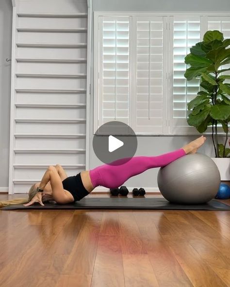 Yoga Ball Abs, Stability Ball Workout, Ball Pilates, Become More Flexible, Lower Cortisol, Ball Workouts, Yoga Ball Exercises, March Challenge, Stability Ball Exercises