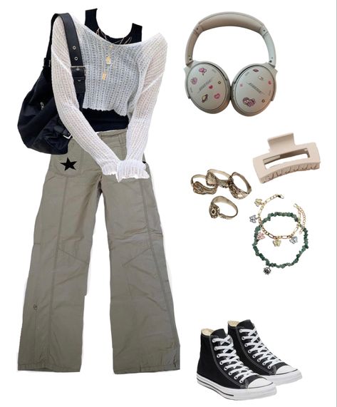 K Pop Idol Casual Outfits, The Neighbourhood Aesthetic Outfits, Outfit Inspo Y2k Street Styles, Grunge Streetwear Outfits, Aesthetic Clothes Y2k, Summer Grunge Outfits, Y2k Street Style, Outfit Ideas Aesthetic, Summer Grunge