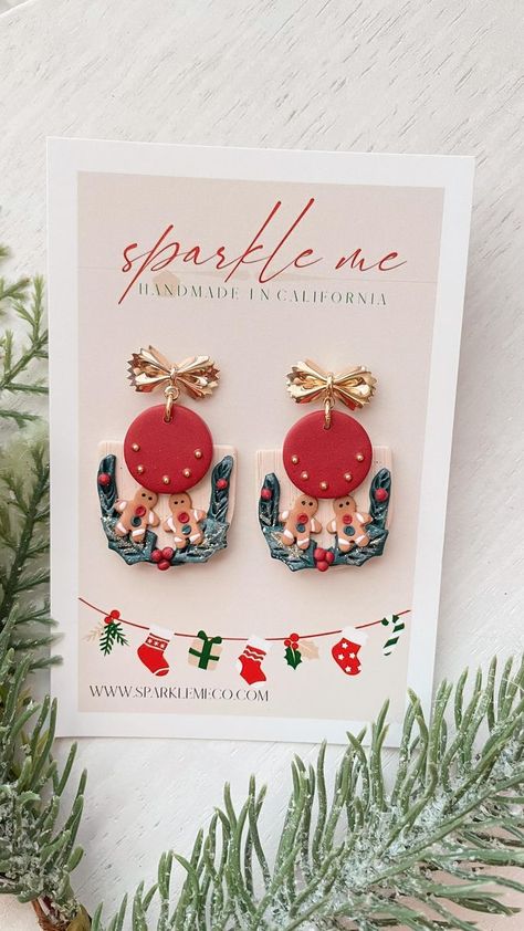 1.1K views · 78 reactions | Happy first of November! Christmas mode is now fully activated 🤭🎄❄️✨🌲 . . #handmadejewelry #handmadeearrings #clayearrings #polymerclay #polymerclayearrings #polymerclayjewelry #polymerclaycreations #makersofinstagram #smallbiz #smallbusinessowner #clayjewelry #smallbizowner #christmas #wreath #winter #christmaspolymerclayearrings #christmasbear | Polymer Clay Earrings & More ✨ | all.the.christmas · Original audio November Christmas, Christmas Jewellery, Wreath Winter, Christmas Bear, Polymer Clay Creations, 1k Views, Christmas Jewelry, Polymer Clay Jewelry, Christmas Wreath