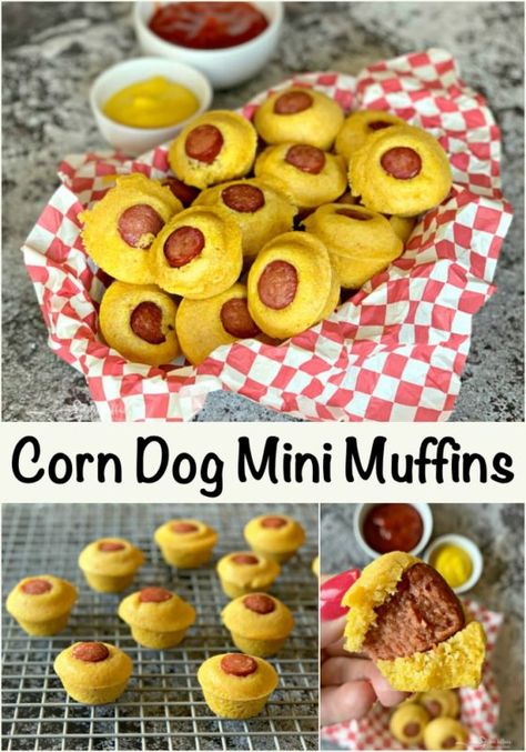 Cornbread Mini Muffins, Mini Muffin Pan Recipes, Mini Cornbread Muffins, Mini Muffin Tin Recipes, Basque Cake, Muffin Cups Recipes, Muffin Pan Recipes, Mini Muffin Recipe, Corn Dog Muffins