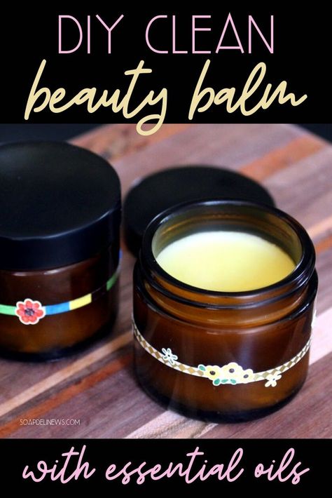 DIY clean beauty balm recipe. This DIY clean beauty product for facial care is made with essential oils and natural skin care ingredients like rosehip seed oil and pomegranate oil. It is a fantastic moisturizer for dry or maturing skin, but can also help to prevent acne. The organic blend of essential oils balance skin and promote skin health for beautiful glowing skin. This clean beauty balm recipe is also great for acne scars and helping to diminish the appearance of fine lines and wrinkles. Craft At Home, Anti Aging Homemade, Balm Recipe, Holistic Skin Care, Natural Recipes, Pomegranate Oil, Home Remedies For Hair, Beauty Balm, Anti Aging Beauty