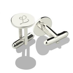 Cool Circle Initial Cufflinks Sterling Silver Monogrammed Cufflinks, Initial Cufflinks, Engraved Cufflinks, Puzzle Jewelry, Custom Cufflinks, Infinity Jewelry, Monogram Ring, Sterling Silver Initial, Monogram Jewelry