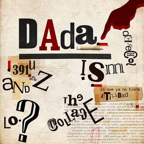 Modernidad by enaniza, via Flickr #typography #typografie #typostrate #typo #type #design #art #lettering #letter #graphic #grafik #visual #artwork #style #cool #hipster #faith #passion #beauty #packaging #product #fashion  #mode #moda #vogue Dada Manifesto, Dada Art Movement, Dada Collage, Dada Movement, Kurt Schwitters, Paper City, Dada Art, Marcel Duchamp, Graph Design