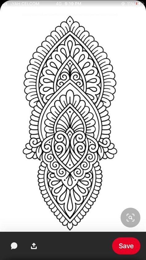 Indian Ornamental Design, Simple Mandala Tattoo, Small Nature Tattoo, Ornamental Mandala, Ornamental Vector, Blackwork Embroidery Patterns, Full Leg Tattoos, Hand Tattoos For Girls, Line Art Flowers