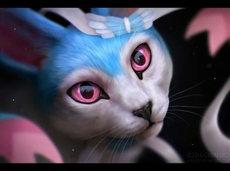 Realistic sylveon Pokemon In Real Life, Pokemon Realistic, Real Pokemon, Pokemon Eevee Evolutions, Animal Illustration Art, Pokemon Eeveelutions, Pokemon Theme, Eevee Evolutions, Pokemon Eevee