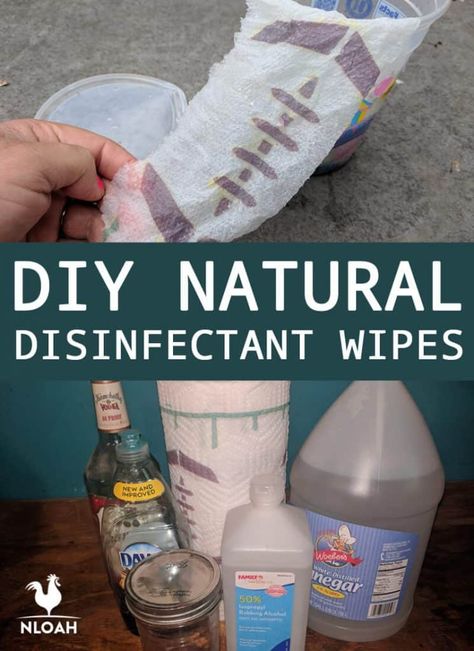 These DIY disinfectant wipes won't expose your skin to potentially harmful chemicals. Two different recipes with castile soap, rubbing alcohol and vinegar. #nloah #diy #disinfect Homemade Disinfecting Wipes, Diy Disinfectant, Wipes Diy, Disinfectant Wipes, Natural Disinfectant, Cleaning Stuff, Raw Meat, Diy Cleaning Solution, Disinfecting Wipes