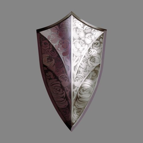 Rosebud　/　Dark Souls 2′s Shield Design Contest Dnd Shield Design, Shield Tattoo, Dark Souls 2, Medieval Shields, Armor Tattoo, From Software, Heroic Fantasy, Shield Design, Fantasy Armor