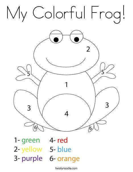 My Colorful Frog Coloring Page - Twisty Noodle Colouring For Preschool, Preschool Coloring Worksheets, Art Activity For Grade 1, Things For Preschool Classroom, Activity For Daycare, Worksheets For Kindergarten Colors, Colors For Preschool Free Printable, Coloring Worksheets For Grade 2, Color Kindergarten Activities