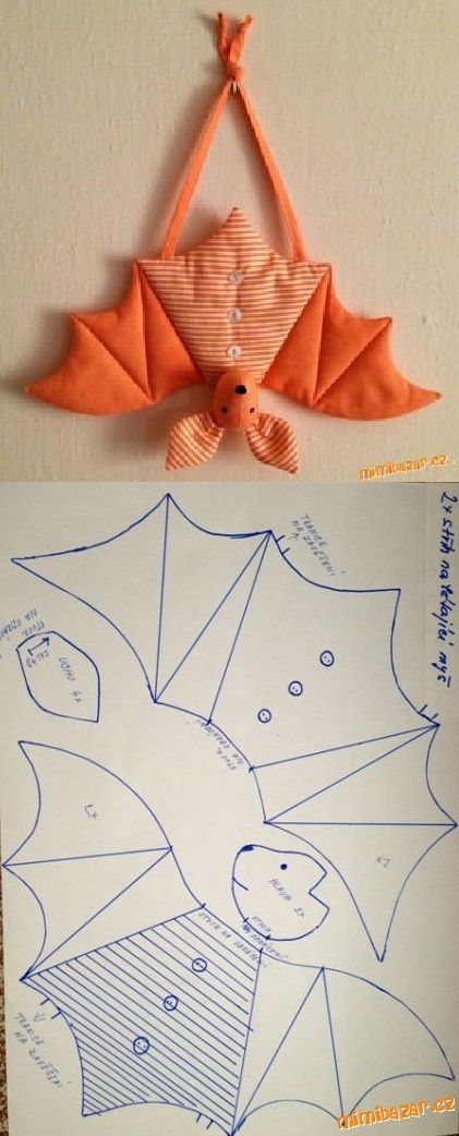 Cute bat. . . Halloween Sewing Patterns, Moldes Halloween, Halloween Sewing, Crafts Sewing Patterns, Sewing Stuffed Animals, Costura Diy, Beginner Sewing Projects Easy, Halloween Quilts, Fabric Christmas Ornaments