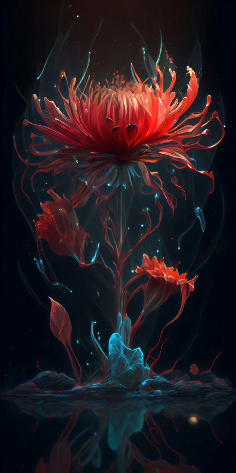 Beautiful Flower Garden, Lily Wallpaper, Red Spider Lily, Spider Lily, Instruções Origami, Home Gardening, Japon Illustration, Vibrant Flowers, Beautiful Dark Art