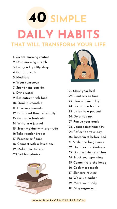 Stuck in a rut or looking to upgrade your life? You need to set daily habits to improve your life. They don’t need to be drastic to make a huge difference. Check out this article to start setting healthy, productive and successful daily habits today! Habits To Improve Your Life, Healthy Habits Motivation, Upgrade Your Life, Healthy Life Hacks, In A Rut, Ayat Quran, Productive Habits, Stuck In A Rut, Productive Things To Do