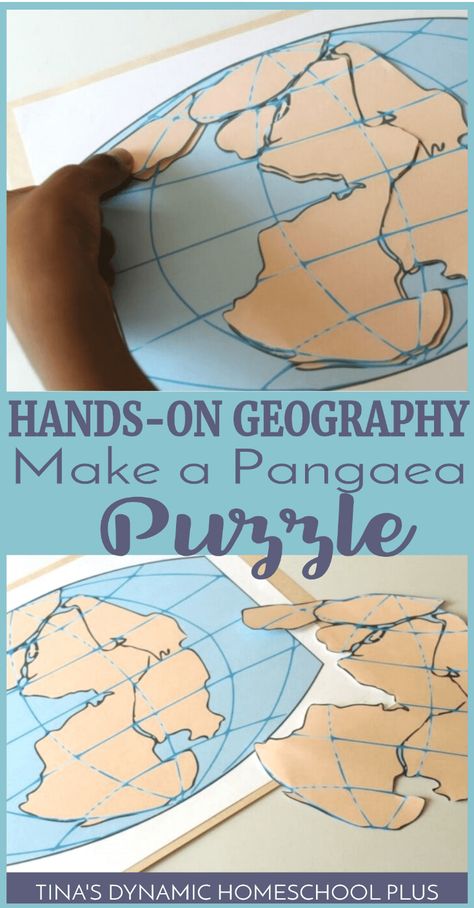 Hands-On Geography Activity- FREE Printable Pangaea Puzzle - Homeschool Giveaways Pangaea Puzzle, Montessori Geography, Geography For Kids, Geography Activities, The Continents, Teaching Geography, Homeschool Geography, Geography Lessons, Earth And Space Science