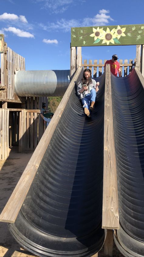 Homemade Playground, Mountain Playground, Playground On A Hill, Backyard Play Equipment, Tire Kids Play Playground Ideas, Playground In Forest, Natural Outdoor Playground, Tire Mountain Playground, Cool Playgrounds