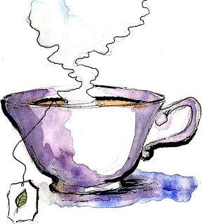 Watercolor Tea Cup, Watercolor Tea, Tea Bag Art, Watercolour Inspiration, Welcome To My World, Cup Art, Hur Man Målar, 수채화 그림, Tea Art