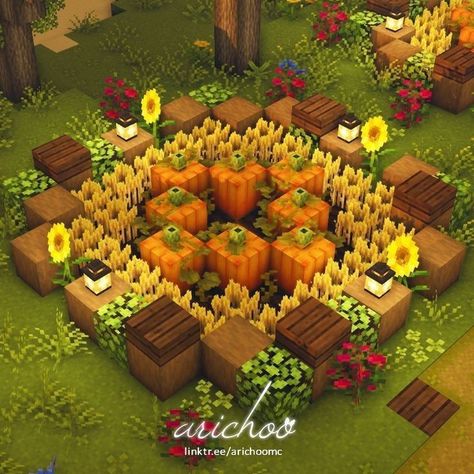 Cute Halloween Minecraft Builds, The Owl House Minecraft Build, Minecraft Path Decorations, Halloween Decor Minecraft, Fall Themed Minecraft Builds, Halloween Town Minecraft, Minecraft Autumn Builds, Autumn Minecraft Builds, Sniffer Sanctuary Minecraft