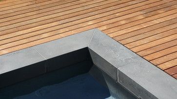 Bluestone Pool Coping Design Ideas, Pictures, Remodel, and Decor Mid Century Palm Springs, Pool Lighting, Bluestone Pavers, Pool Coping, Coping Stone, Modern Pools, Timber Deck, Pool Light, Swimming Pools Backyard