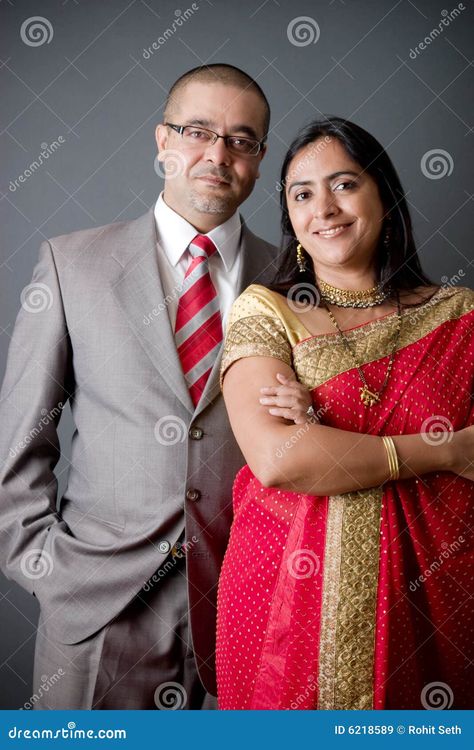 Photo about Portrait of a young East Indian couple. Image of together, young, attire - 6218589 Indian Old Couple Photography, Old Couple Photography, Couple Stock Photo, Old Couple, Indian Couple, Old Couples, Single Person, Family Photoshoot, Couple Photography