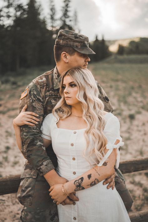 HK Photo and Film Marine Photoshoot, Army Engagement Photos, Military Wedding Pictures, Deployment Pictures, Police Couple, Army Couple Photography, Military Couple Pictures, Military Couple Photography, Army Pic