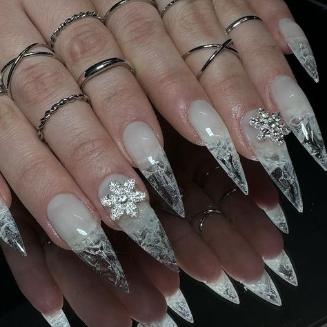 FROZEN 🧊❄️ #winternails #nailsofinstagram #nailtech #nailart #naildesign #gelx | Instagram Frozen Nails Designs, Frost Nails Winter, Jack Frost Nails, Ice Princess Nails, Frosty Nail Designs, Icy Winter Nails, Blue Ice Nails, Iced Nails, Ice Nails Designs