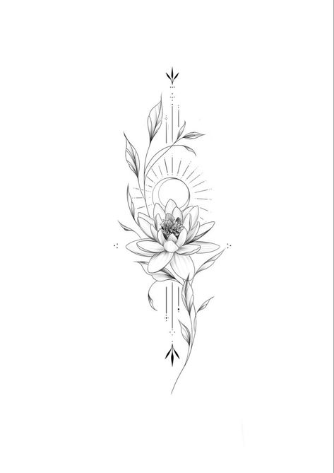 Alstroemeria Tattoo, Honeysuckle Tattoo, Harmony Tattoo, Cute Halloween Tattoos, Lotus Flower Tattoo Design, Catrina Tattoo, Timeless Tattoo, Beautiful Flower Tattoos, Muster Tattoos