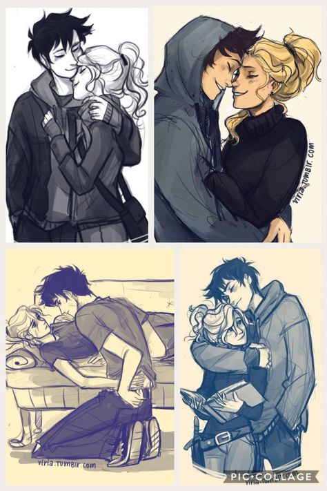 I think my non existent heart just gave a beat Romantic Drawing, Percy And Annabeth, Percy Jackson Fan Art, Percy Jackson Art, Cute Couple Drawings, Percy Jackson Books, Percy Jackson Fandom, Cute Couple Art, Anime Love Couple