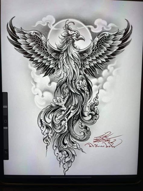 Large Spiritual Tattoos, Japanese Pheonix Tattoo, Phoenix Tattoo Arm, Phoenix Tattoo Men, Phoenix Tattoo Sleeve, Phoenix Back Tattoo, Tato Phoenix, Japanese Phoenix Tattoo, Phoenix Tattoo For Men