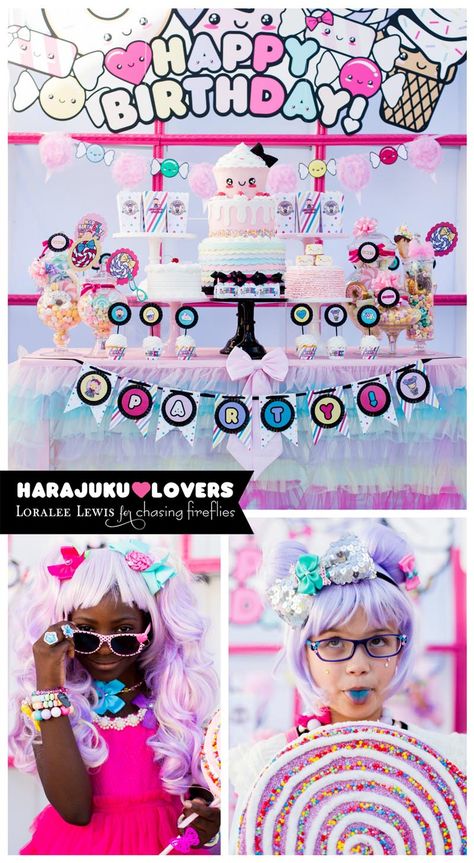 Harajuku Lovers Party Line | Loralee Lewis | Bloglovin’ Japan Party, Disney Villain Party, Villains Party, Japanese Party, Extreme Fashion, Chasing Fireflies, Harajuku Lovers, 10th Birthday Parties, 14th Birthday